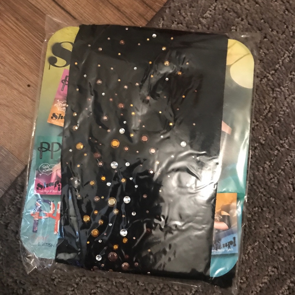 Sparkly black tights